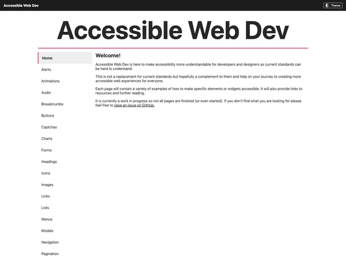 AccessibleWebDev screenshot