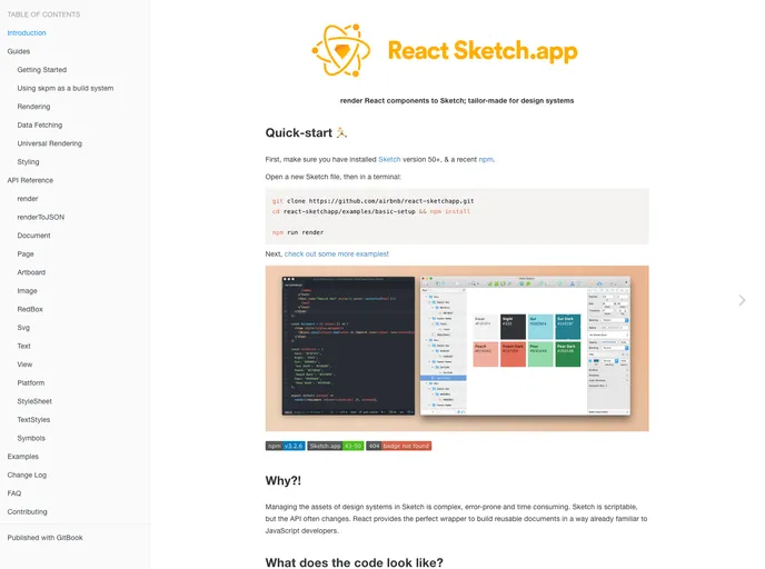 React Sketchapp screenshot