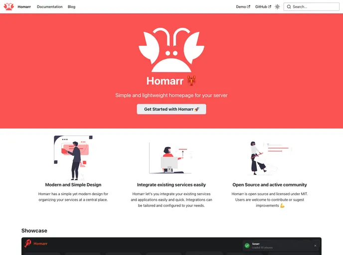 Homarr screenshot