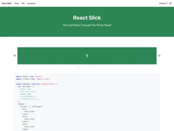 React Slick screenshot