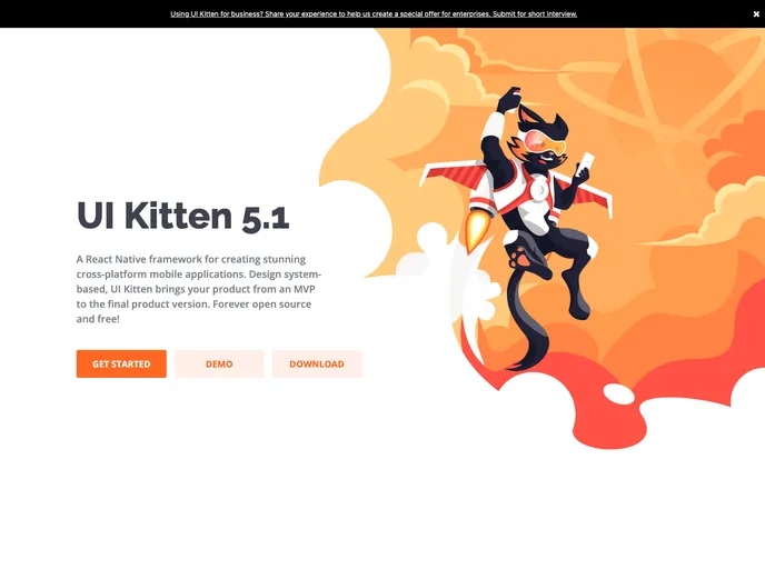 React Native Ui Kitten screenshot