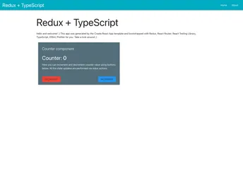 Cra Template Typescript Redux screenshot