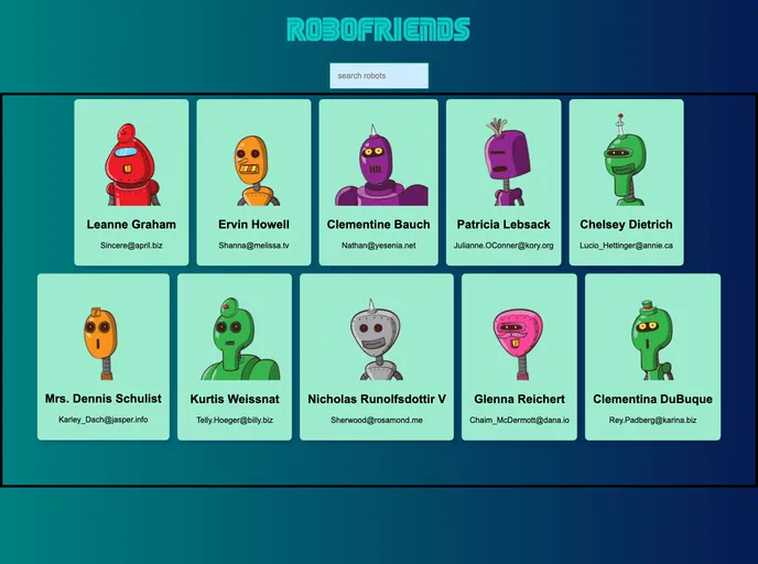 Robofriends screenshot