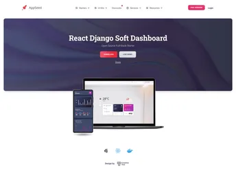 Django React Soft Dashboard screenshot