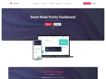 React Purity Dashboard screenshot