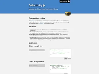 Selectivity screenshot