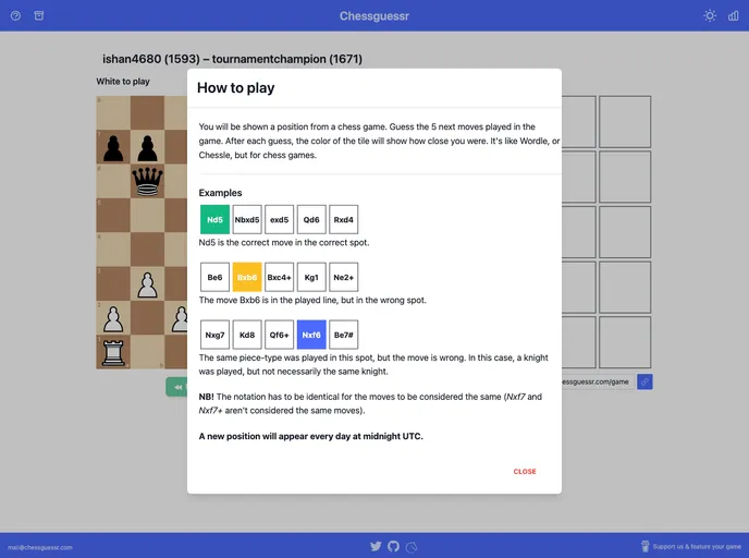 Chessguessr screenshot