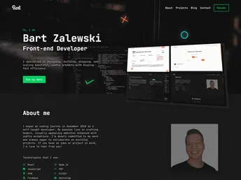 Bartzalewski.com V2 screenshot