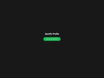 Spotify Profile screenshot