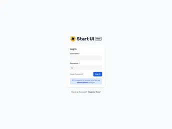 Start Ui Web screenshot