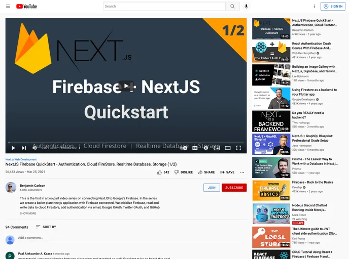 Nextjs With Firebase screenshot