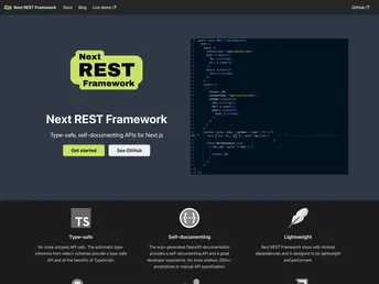 Next Rest Framework screenshot