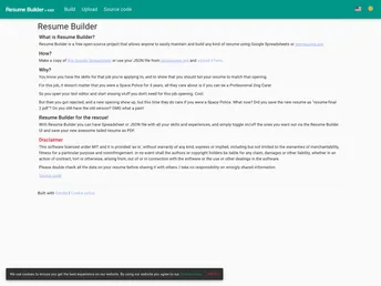 Resume Builder screenshot