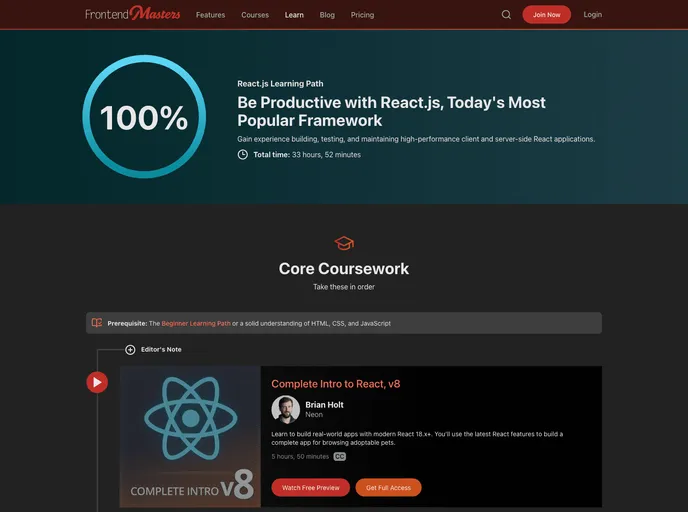 Complete Intro To React V5 screenshot