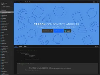 Carbon Components Angular screenshot