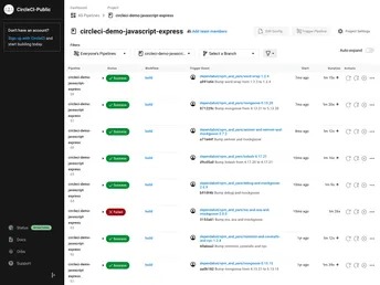 Circleci Demo Javascript Express screenshot