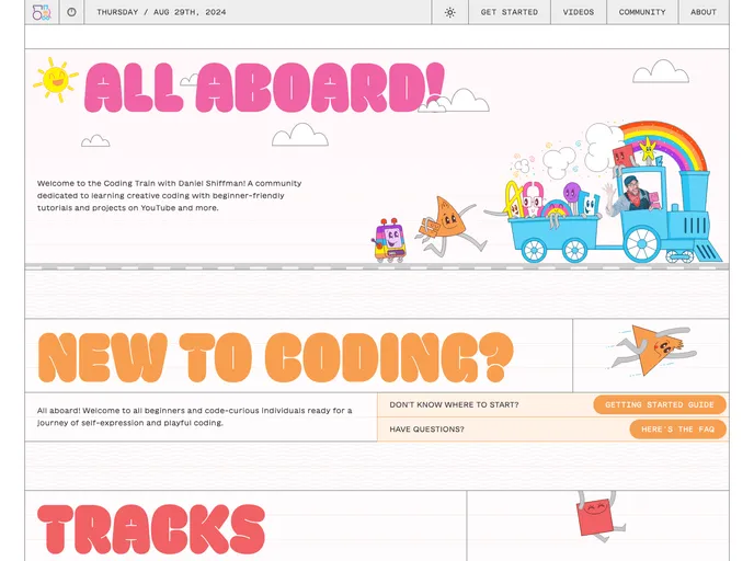 Thecodingtrain.com screenshot