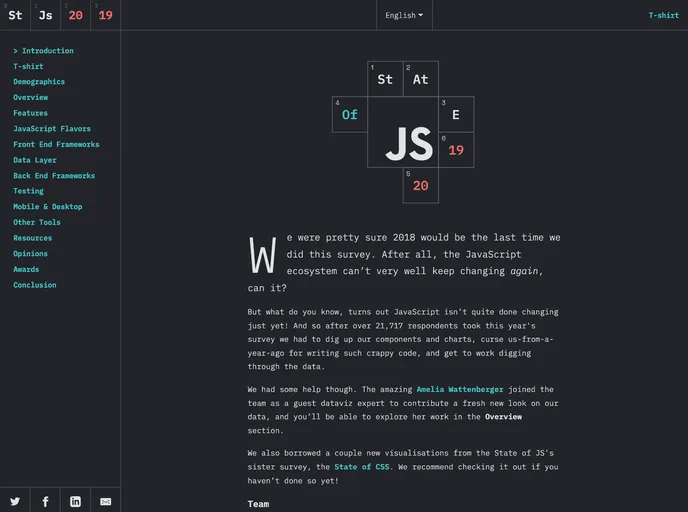 StateOfJS 2019 screenshot