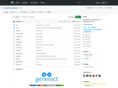 Generact screenshot