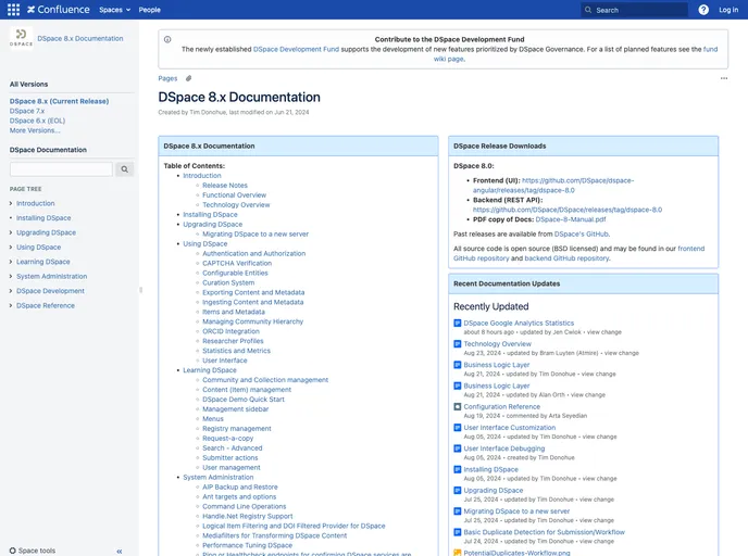 Dspace Angular screenshot