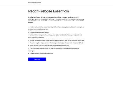 React Firebase Essentials screenshot