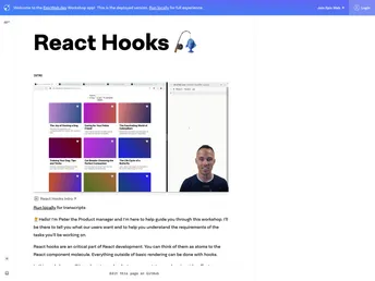 React Hooks screenshot