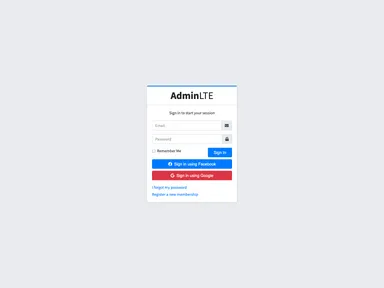 Adminlte 3 React screenshot