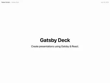 Gatsby Starter Deck screenshot