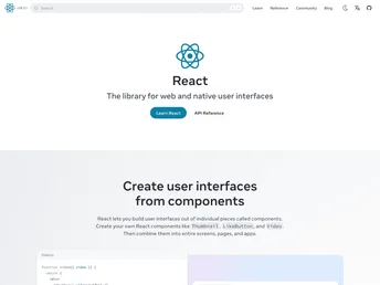 React screenshot