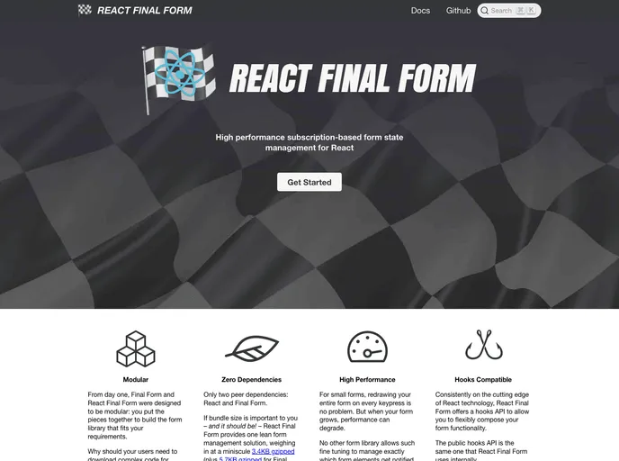 React Final Form screenshot