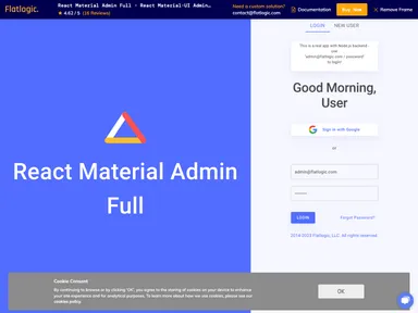 React Material Admin screenshot