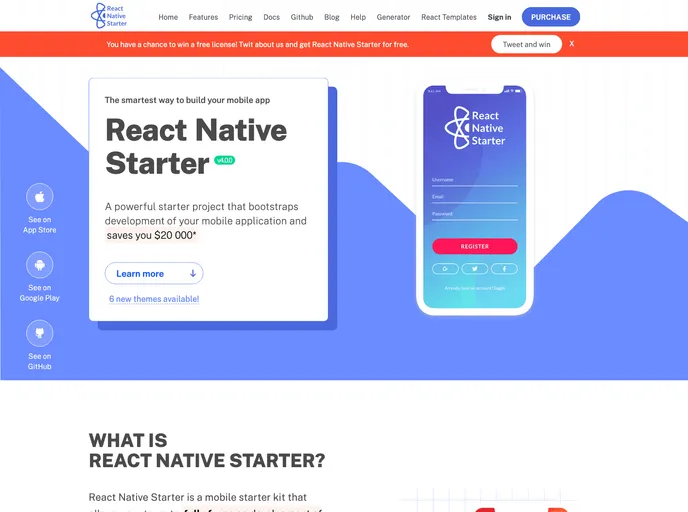 React Native Starter screenshot