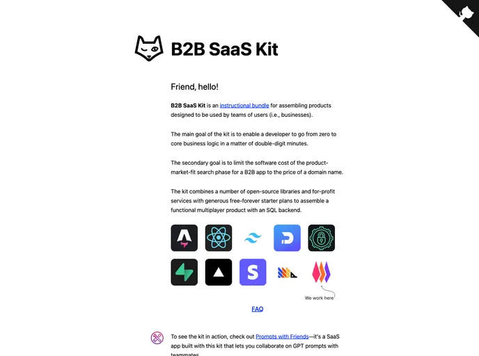 B2b Saaskit screenshot