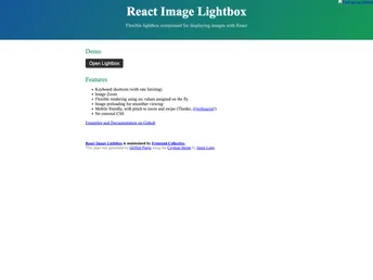 React Image Lightbox screenshot