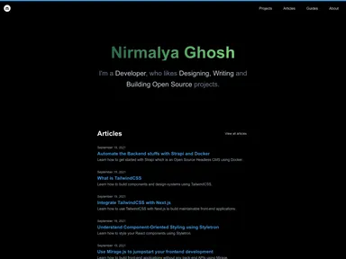 Nirmalyaghosh.com screenshot