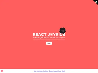 React Joyride screenshot