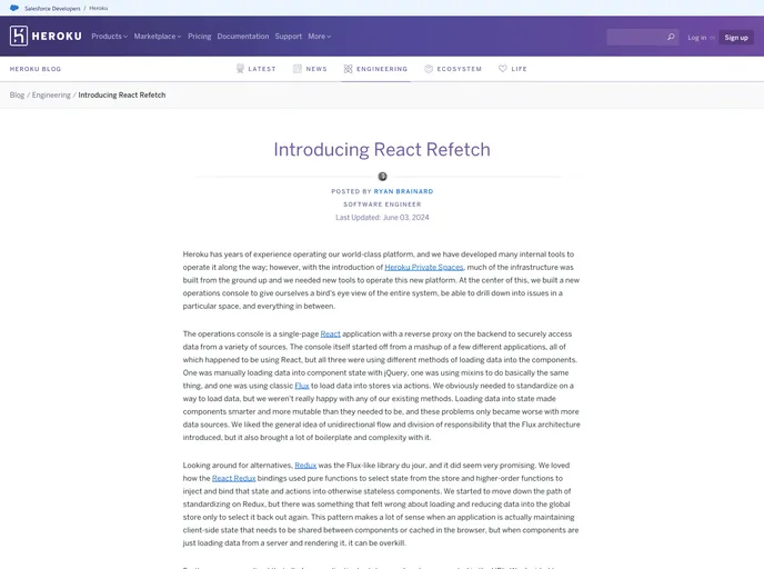 React Refetch screenshot