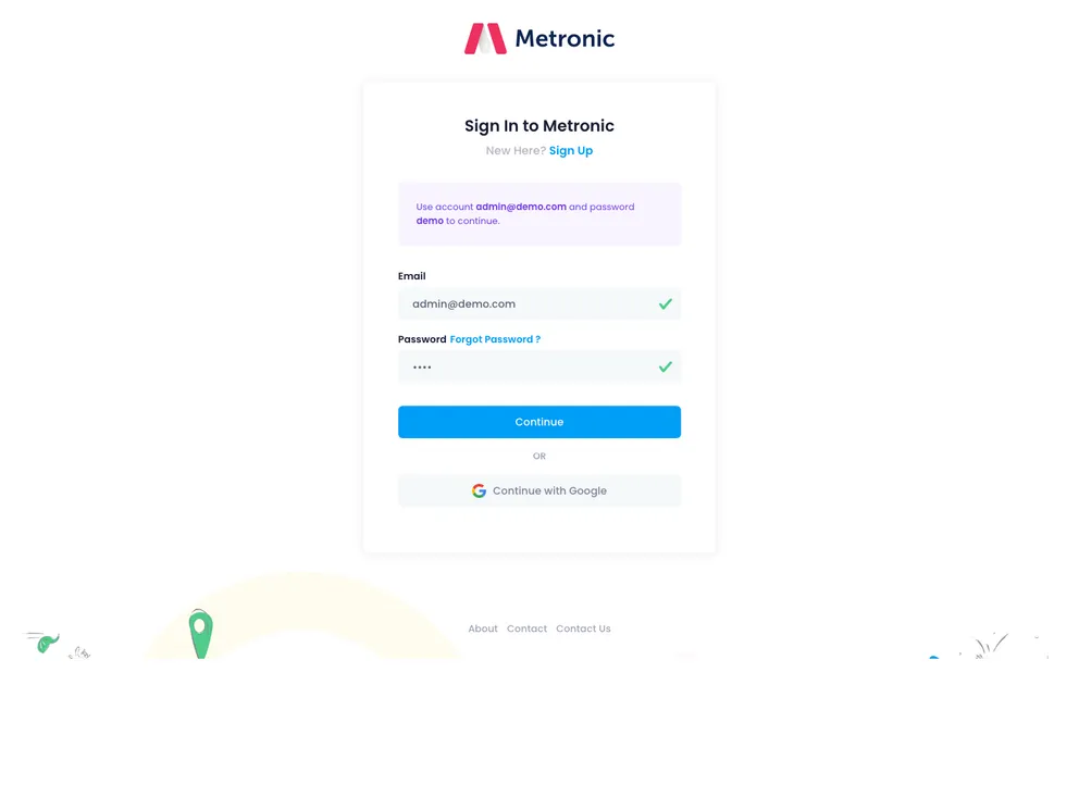 Metronic Admin screenshot