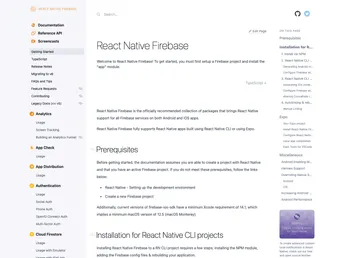 React Native Firebase screenshot