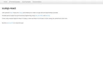 Scalajs React screenshot