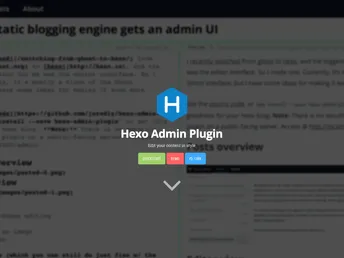 Hexo Admin screenshot