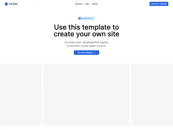 Agency Template screenshot