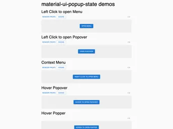 Material Ui Popup State screenshot