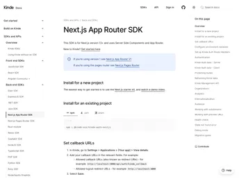 Kinde Auth Nextjs screenshot