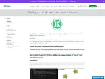 React Konva screenshot