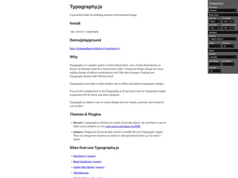 Typography.js screenshot