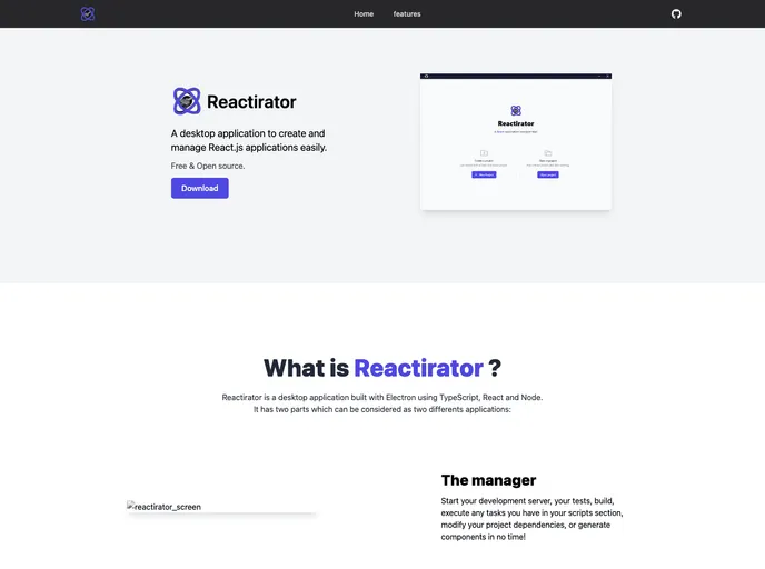 Reactirator screenshot