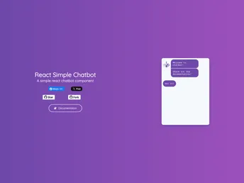 React Simple Chatbot screenshot