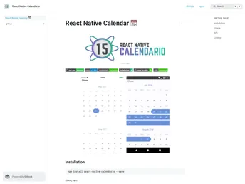 React Native Calendario screenshot