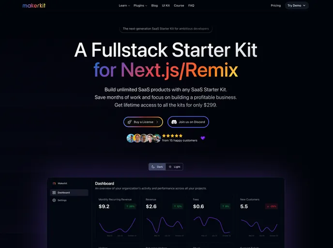 Makerkit - Next.js + Supabase Boilerplate screenshot